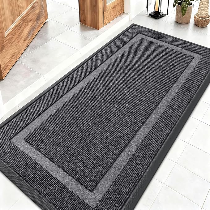 OLANLY Front Door Mat Indoor Outdoor Entrance, Waterproof All-Season, by OLANLY