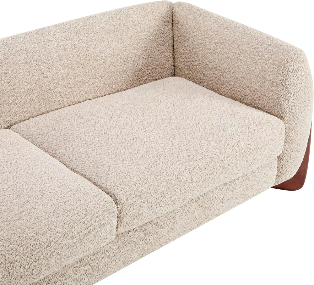 Christopher Knight Home Almab 82 Inches Sofa Couch, Cozy Boucle Upholstered 3...