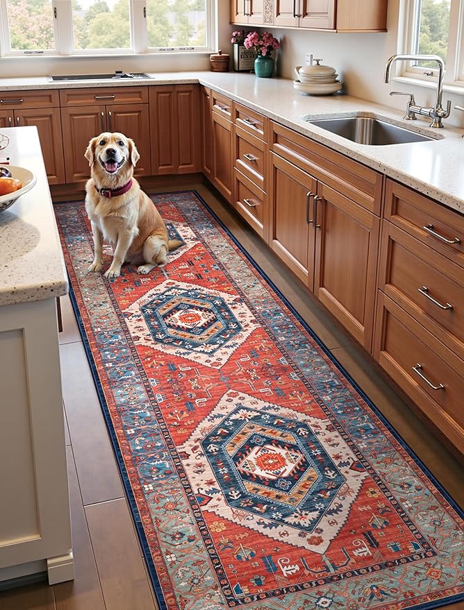 SERISSA Runner Rug for Hallways, 3x10 Washable Non Slip Kitchen Runner Rug - Image 3