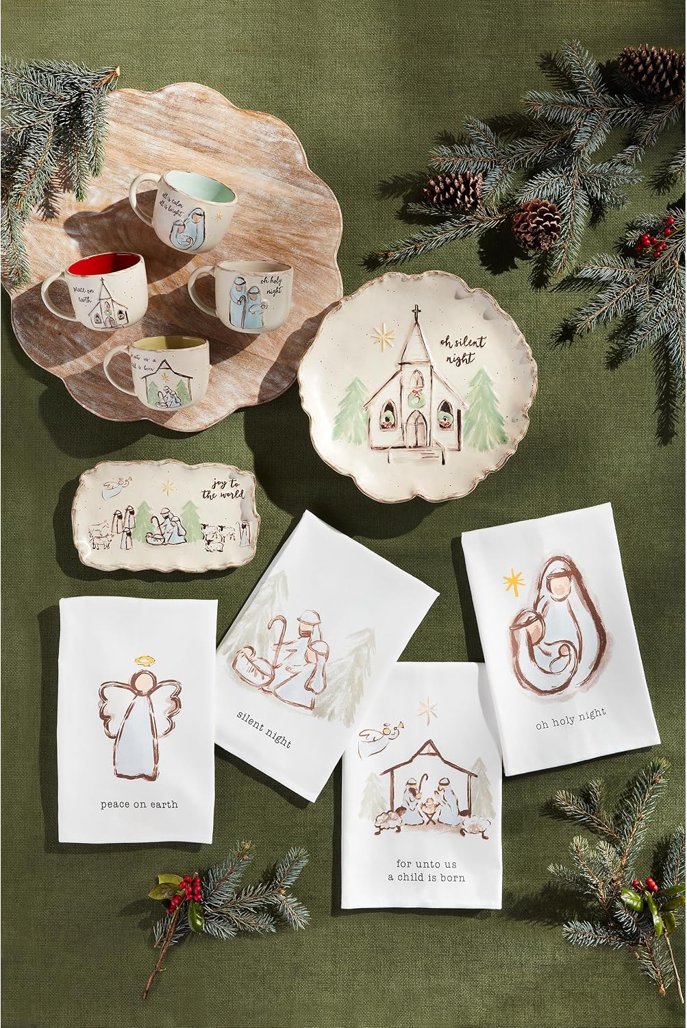 Mud Pie Nativity Cotton Towel, for, 26" x 16 1/2"