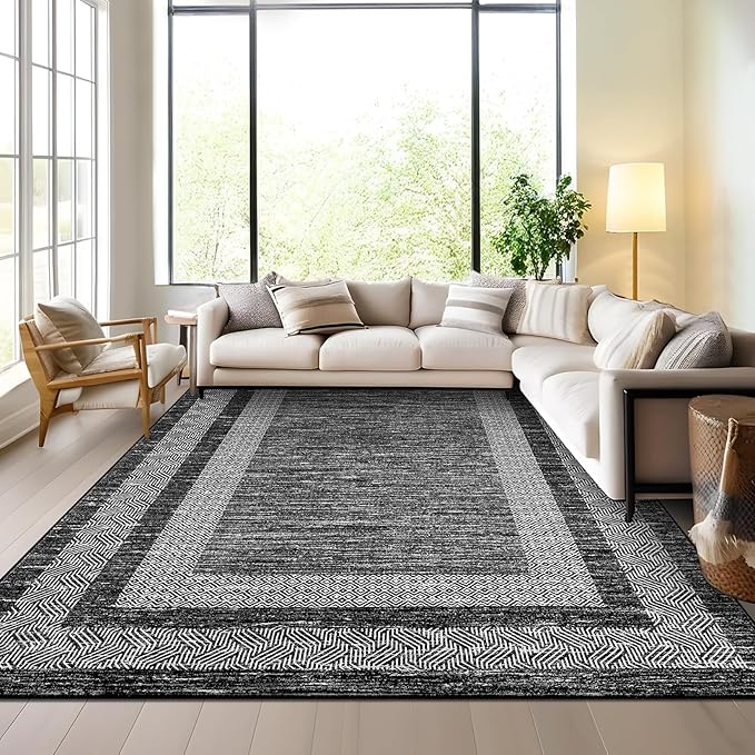 GarveeHome Extra Large Area Rug 10x13 Modern Geometric Rug by GarveeHome