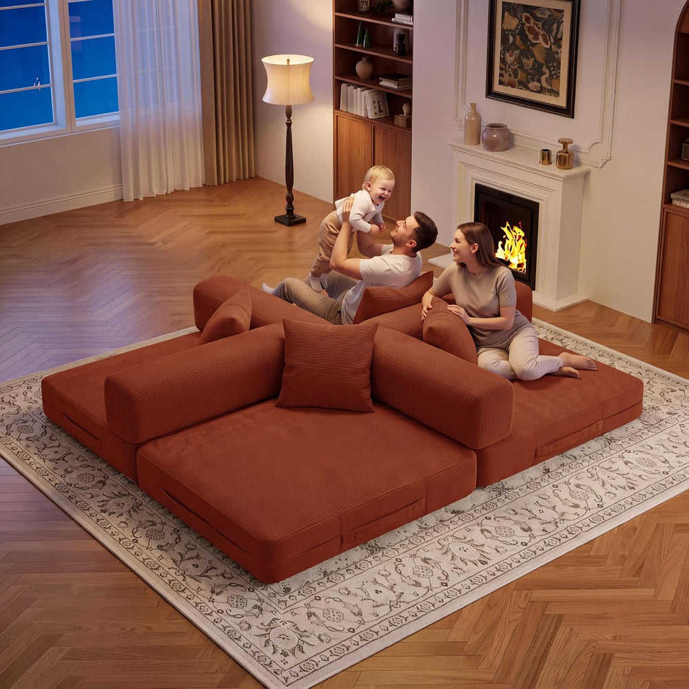BSHOMGI 59.0 Inch Sofa Bed, 4-in-1Convertible Futon Sofas Bed Pull Out Sleepe...