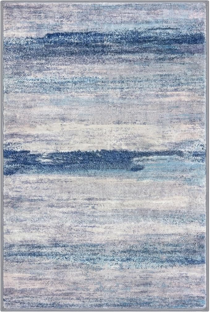 KOZYFLY 3x5 Rug Modern Ombre Living Room Area Rug, Washable Rugs - Image 8