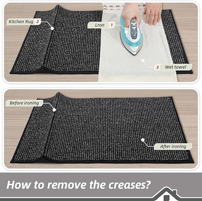 BEQHAUSE Kitchen Rugs 20"x32", Non-Slip Kitchen Mats - Image 9