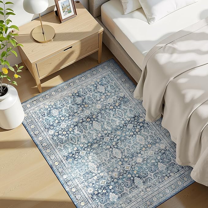 Lofus 3x5 Area Rug for Entryway, Washablee Soft Rugs for Bedroom, Living Room - Image 3