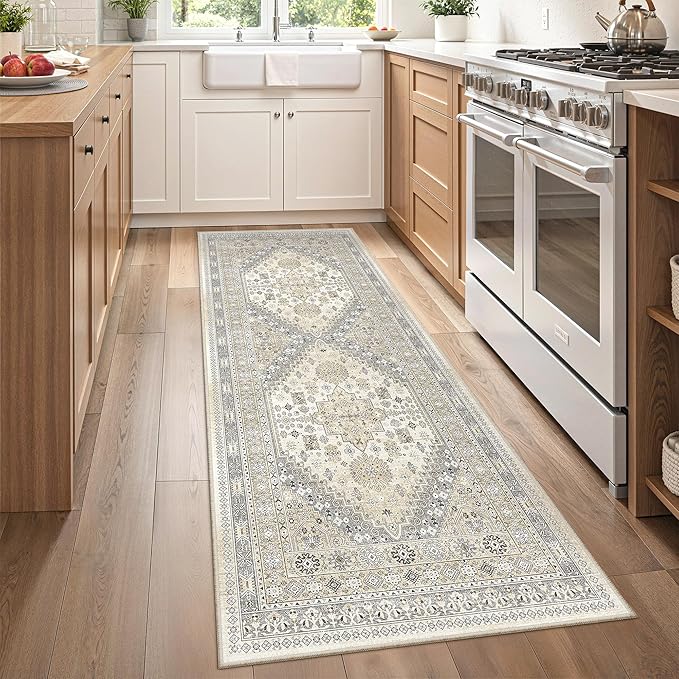 zesthome 2x6 Runner Rug for Hallways, Machine Washable Rug, Non Slip Vintage by Zesthome