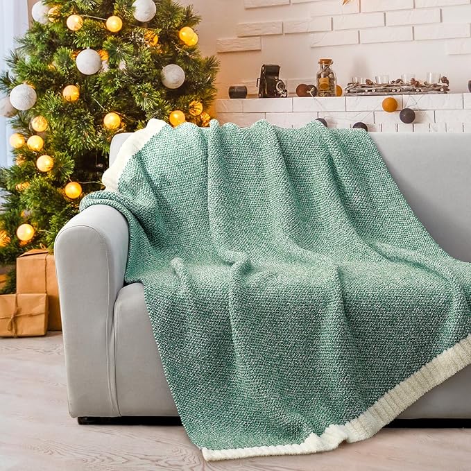 Snuggle Sac Green Throw XL Blanket 50x70, Super Soft Warm Blankets Oversized - Image 5