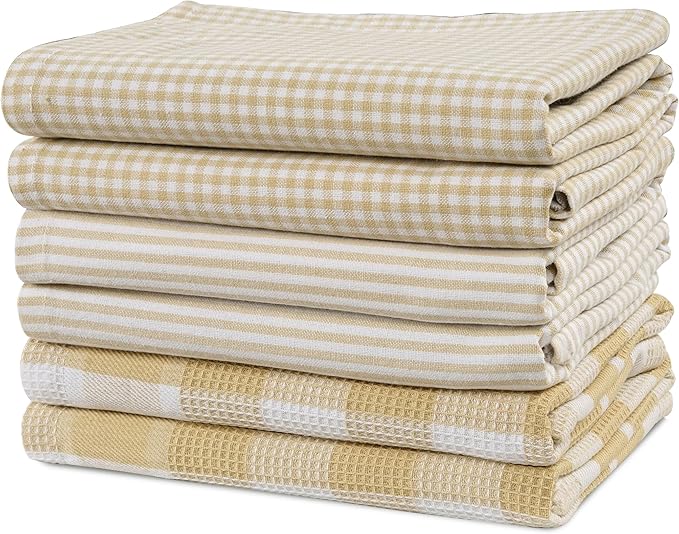 Casa Platino Dish Towels for Kitchen 18" x 28", Dish Towels Set of 6 – Great by CasaPlatino