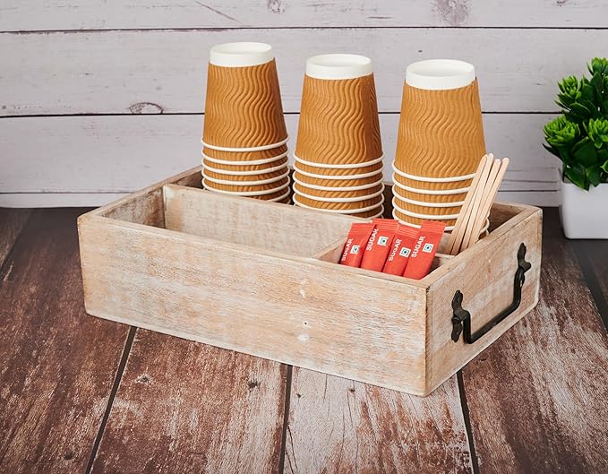 Coffee Station Organizer, Bar Farmhouse Cup Coffee Pod Holder - Image 4