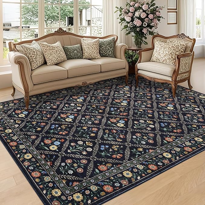 GarveeHome Living Room Rug 5x7 Rug Machine Washable Stain Resistant Area Rug - Image 2