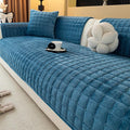 Velvet Couch Cover, Plush Sectional Sofa Cover Washable, Anti Slip Sofa by MDSASFD