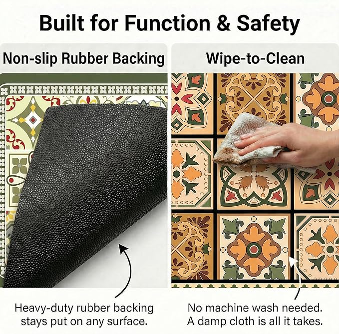 Boho Dish Drying Mat for Kitchen Counter - Image 3
