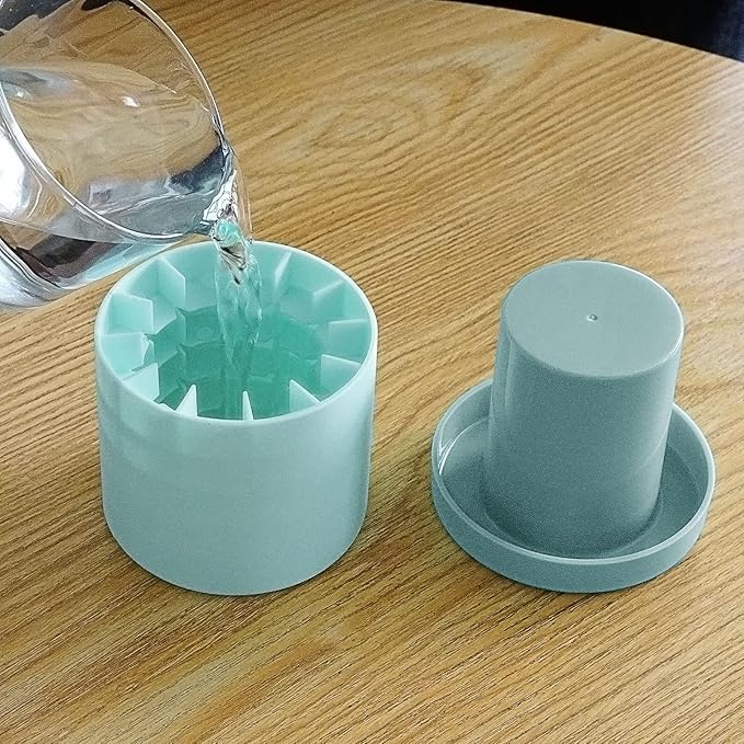 2 Pack Cylinder Ice Cube Mold Ice Trays, Silicone Ice Bucket, Portable Ice Cube - Image 4