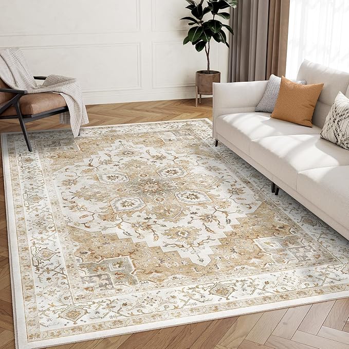 AMADA HOMEFURNISHING 5x7 Area Rugs, Washable Living Room Rug Low-Profile - Image 6
