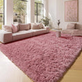 ONASAR Blush Rugs for Living Room Bedroom, Fluffy 5x8 Bedside Area Rug by ONASAR