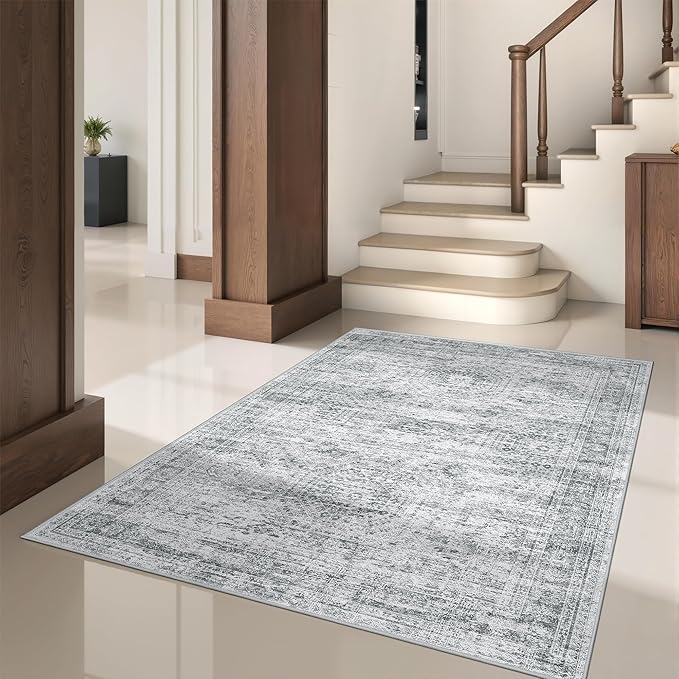 3x5 Washable Area Rug for Entryway, Soft Kitchen Rugs Non Slip for Dining Room - Image 5