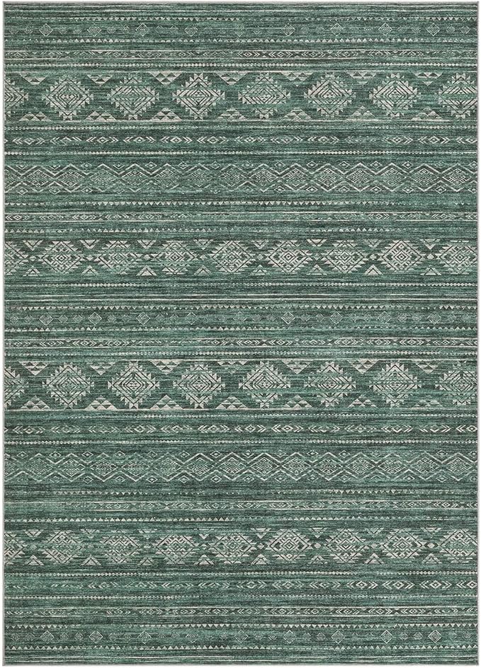 Nakagishi 6x9 Area Rugs Living Room: Washable Boho Large Neutral Soft Farmhouse - Image 8