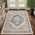 3x5 Washable Area Rug for Entryway, Kitchen Rugs Non Slip for Dining Room by Restydon
