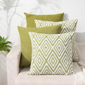 HPUK Decorative Throw Pillow Covers Set of 4 Geometric Design Linen Cushion by HPUK
