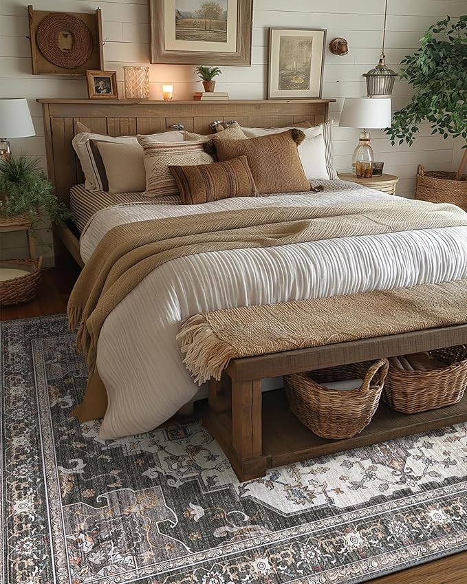 BEIMO Area Rugs 8x10 for Living Room Bedroom, Modern Vintage Machine Washable - Image 4