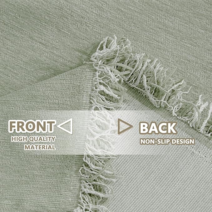 MYSKY HOME Chenille Sofa Slipcovers Sage Green Sofa Covers - Image 5