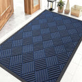 OLANLY Front Door Mat Outside Entrance 47x32, Heavy Duty Sturdy Natural Rubber by OLANLY