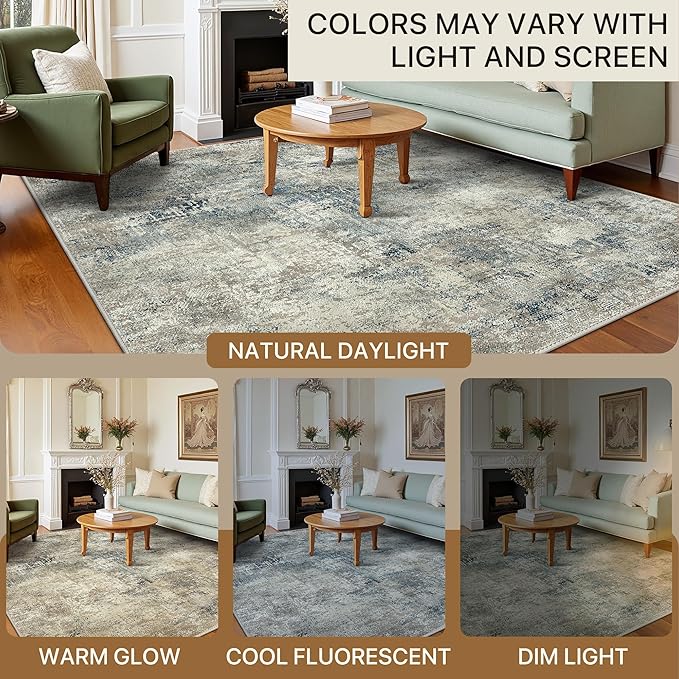 BEIMO Area Rugs 8x10 for Living Room Bedroom, Modern Abstract Machine Washable - Image 6