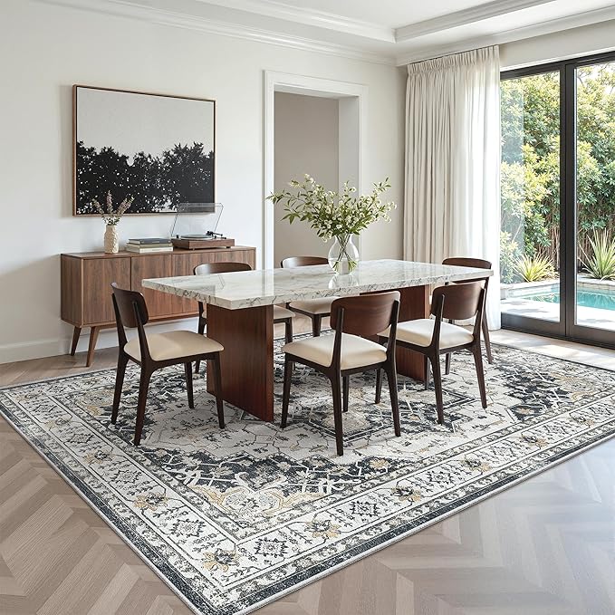 zesthome Washable Rug 6x9 Area Rugs, Stain Resistant Rugs - Image 8