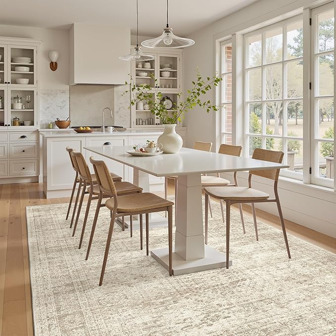 4x6 Area Rugs for Living Room, Vintage Washable Rugs for Dining Room, Home - Image 8