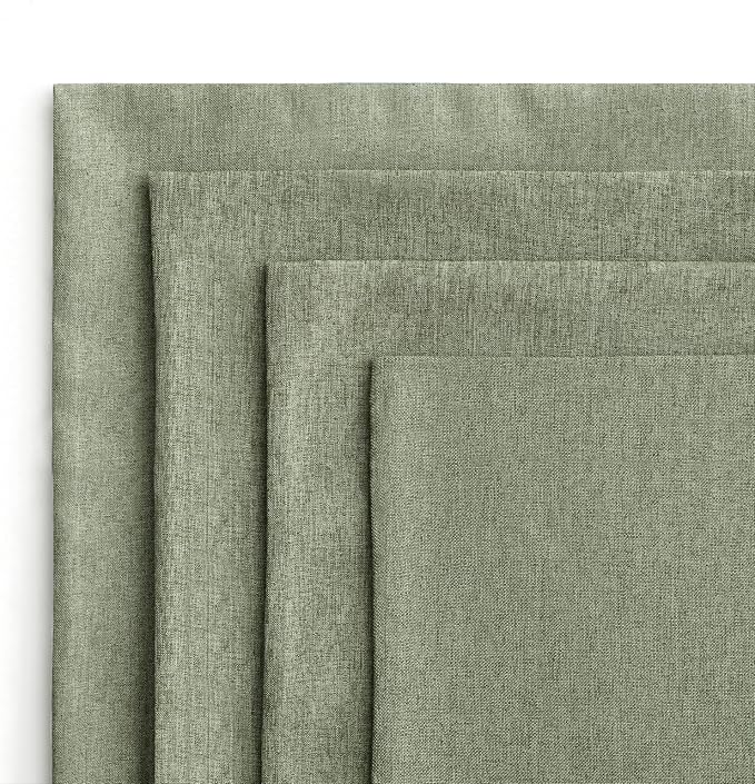 MIULEE Pack of 4 Decorative Outdoor Throw Pillow Covers Linen Waterproof Pillow - Image 5