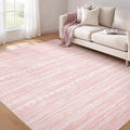 Nakagishi Pink Rugs for Bedroom Girls: 8x10 Washable Boho Large Neutral Cute by NakagishiAreaRug