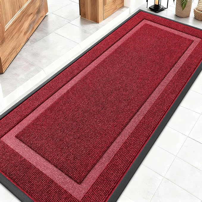 OLANLY Front Door Mat Indoor Outdoor Entrance, Waterproof All-Season, by OLANLY
