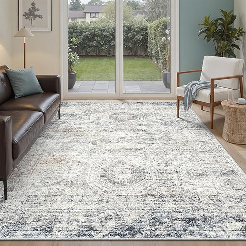 6x9 Area Rug for Living Room Washable 6x9 Non-Slip Modern Rugs for Bedroom by Soalmost