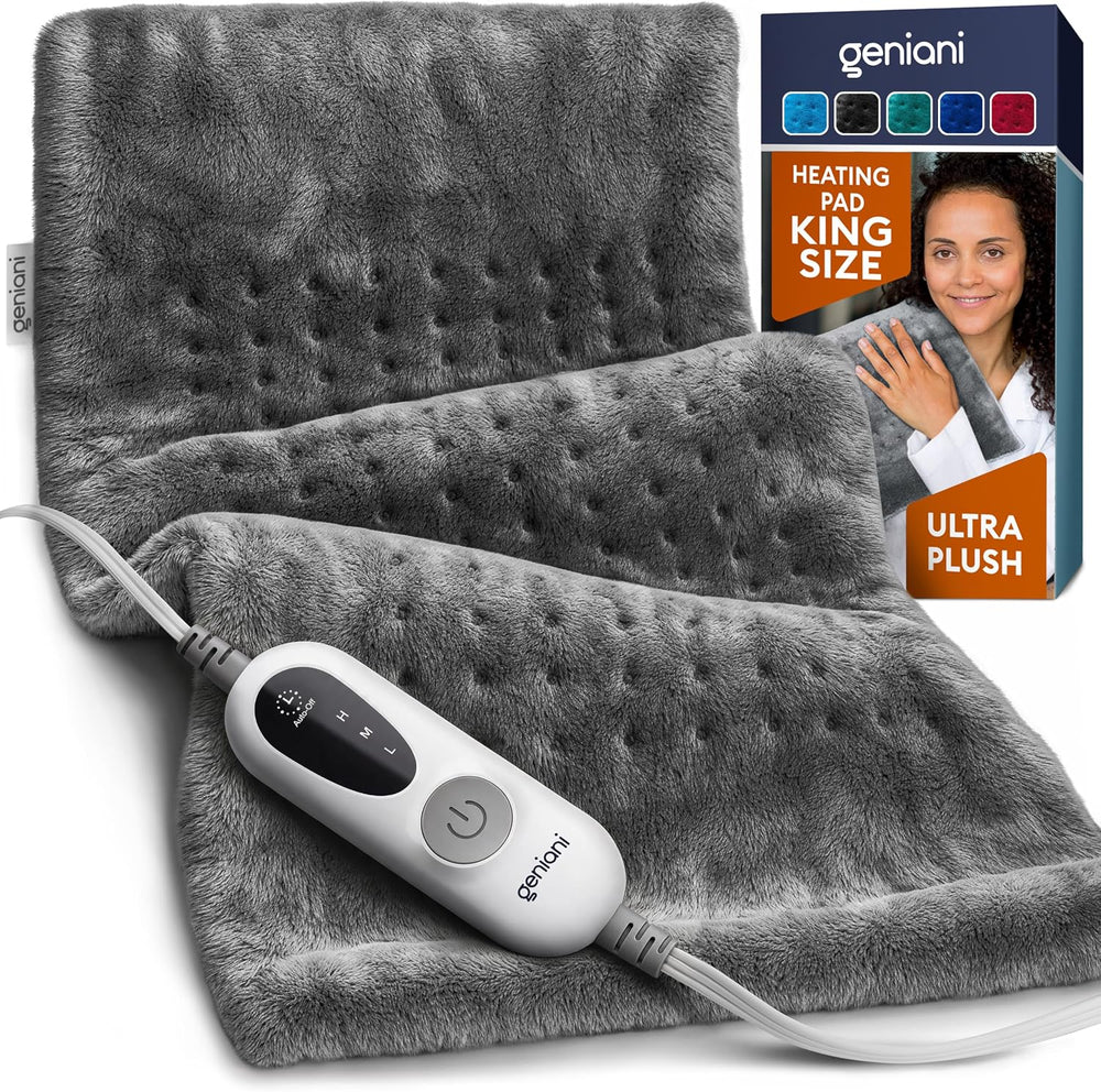 GENIANI Electric Heating Pad for Back Pain & Cramps Relief, Electric Thro...