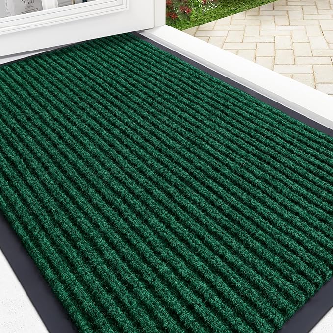 OLANLY Front Door Mat Indoor Outdoor Entrance, Waterproof Heavy Duty Doormat by OLANLY
