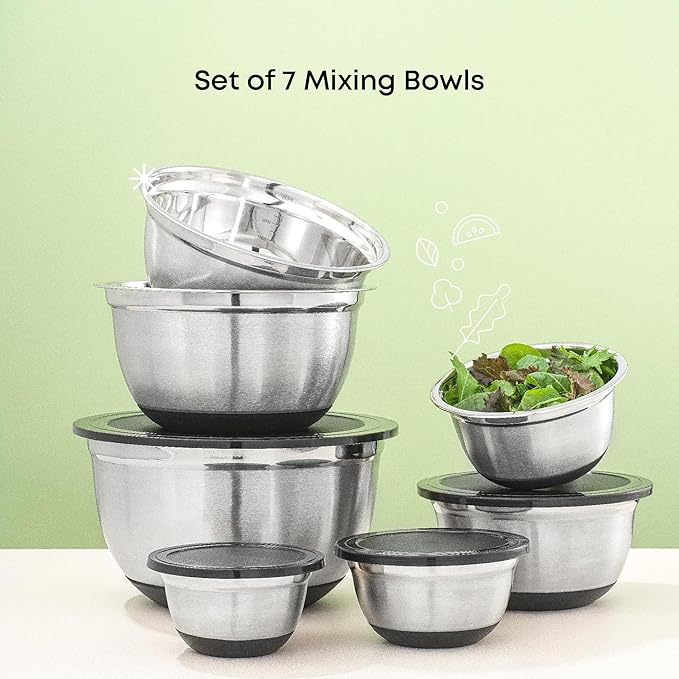 JoyJolt Stainless Steel Mixing Bowls