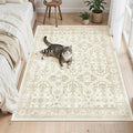 Soalmost 4x6 Area Rugs for Living Room, Vintage Washable Rugs for Dining Room by Soalmost