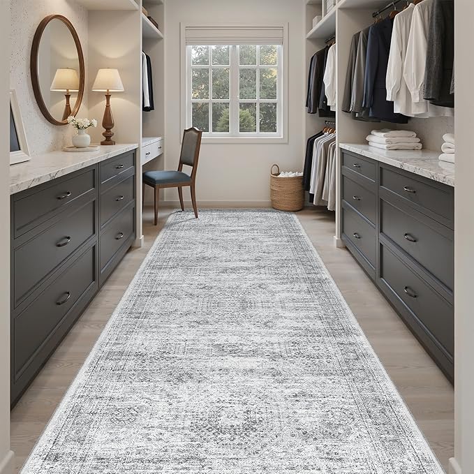Soalmost 4x12 Wide Hallway Runners: Washable 12ft Runner Rug - Image 4