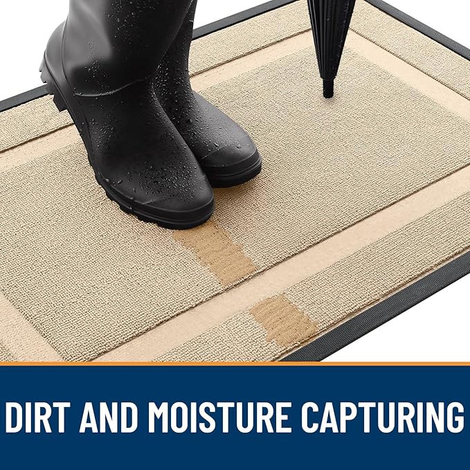 OLANLY Front Door Mat Indoor Outdoor Entrance, Waterproof All-Season, - Image 5