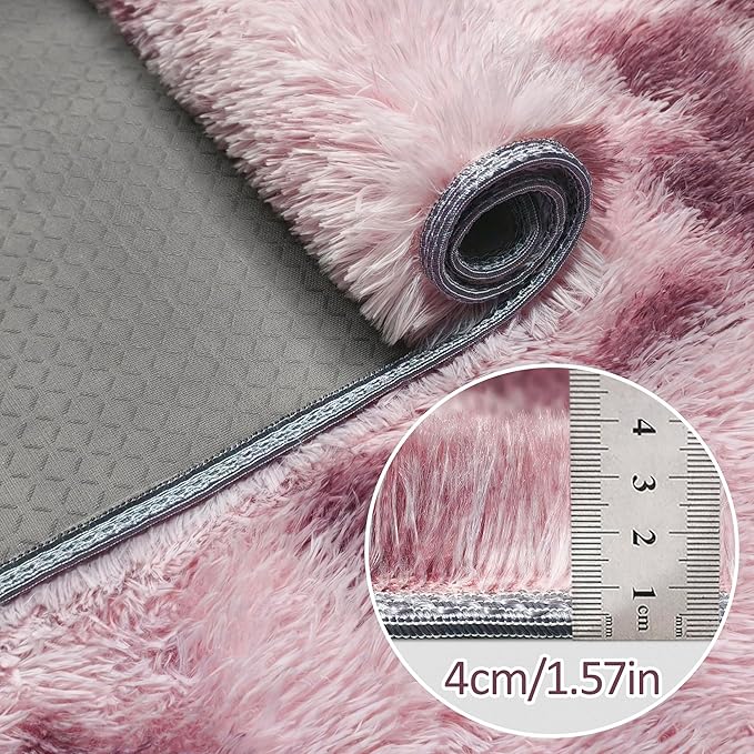 Tie-Dyed Blush 2x8 Machine Washable Runner Rugs - Image 5