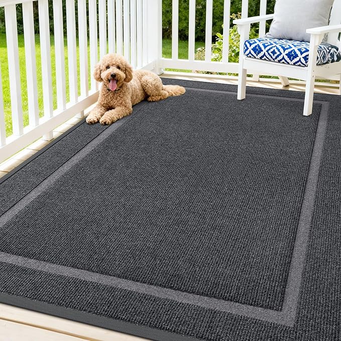 OLANLY Front Door Mat Indoor Outdoor Entrance, Waterproof All-Season, by OLANLY
