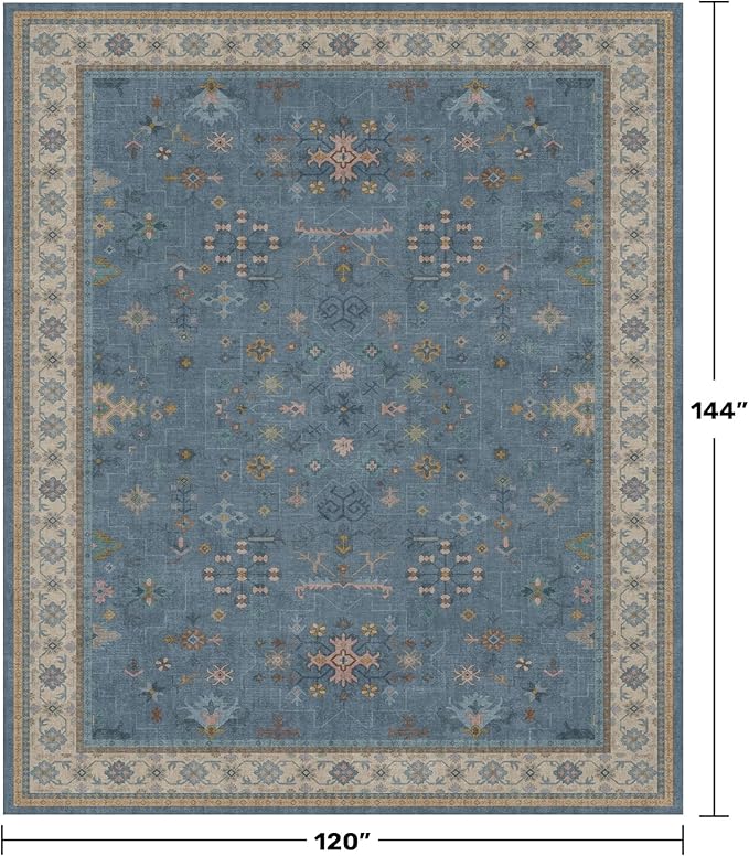 Hazo Haus Blue Big Rugs for Living Room - Image 2