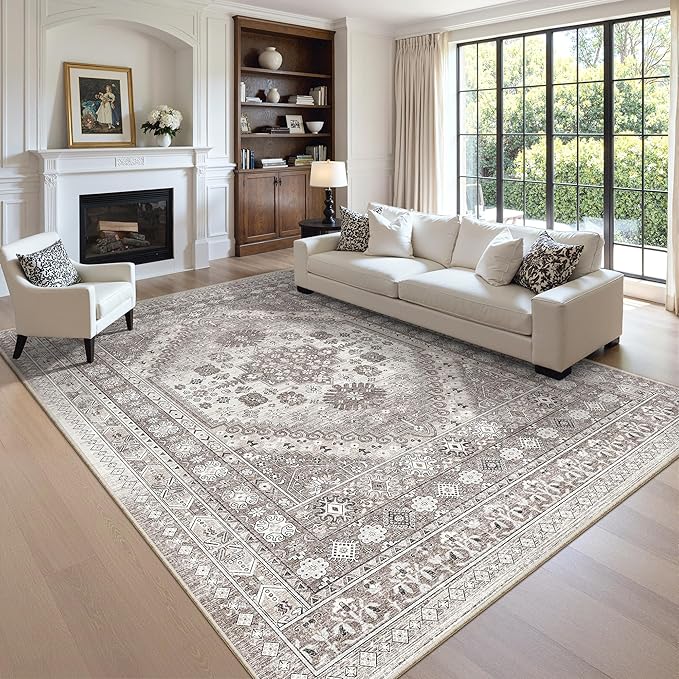 zesthome 9x12 Area Rugs, Stain Resistant Washable Rug, Ultra-Thin Rugs - Image 4