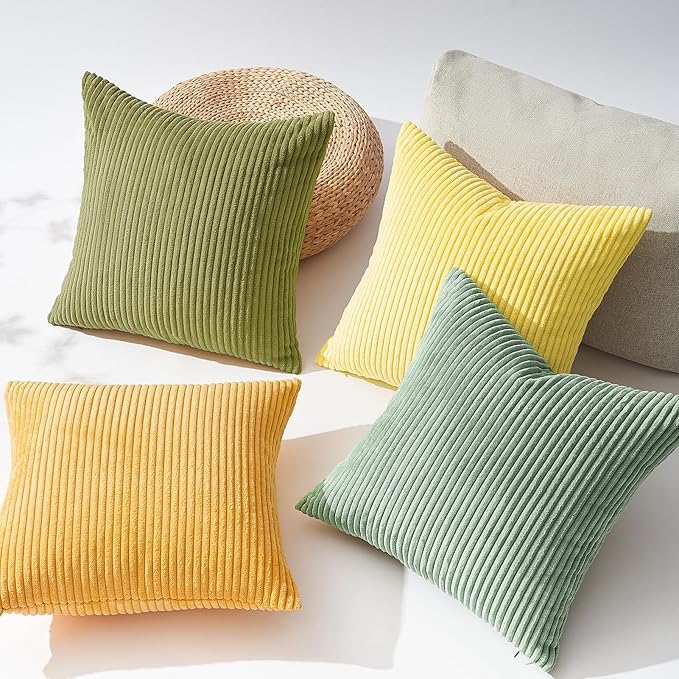 Topfinel Summer Throw Pillows Covers 16x16 Inch Set of 4, Couch Sofa Living - Image 4