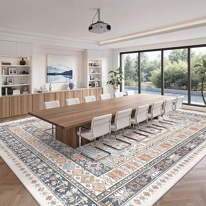 zesthome 10x14 Area Rugs for Living Room, Non-Slip Backing Washable Rugs - Image 4