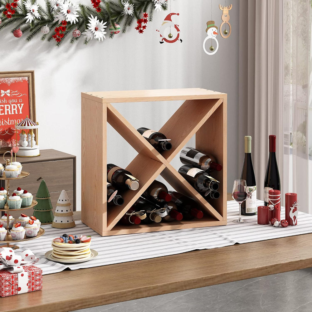 JAXPETY 24 Bottle Wine Rack Holder Compact Cellar Cube Bar Storage Kitchen De...