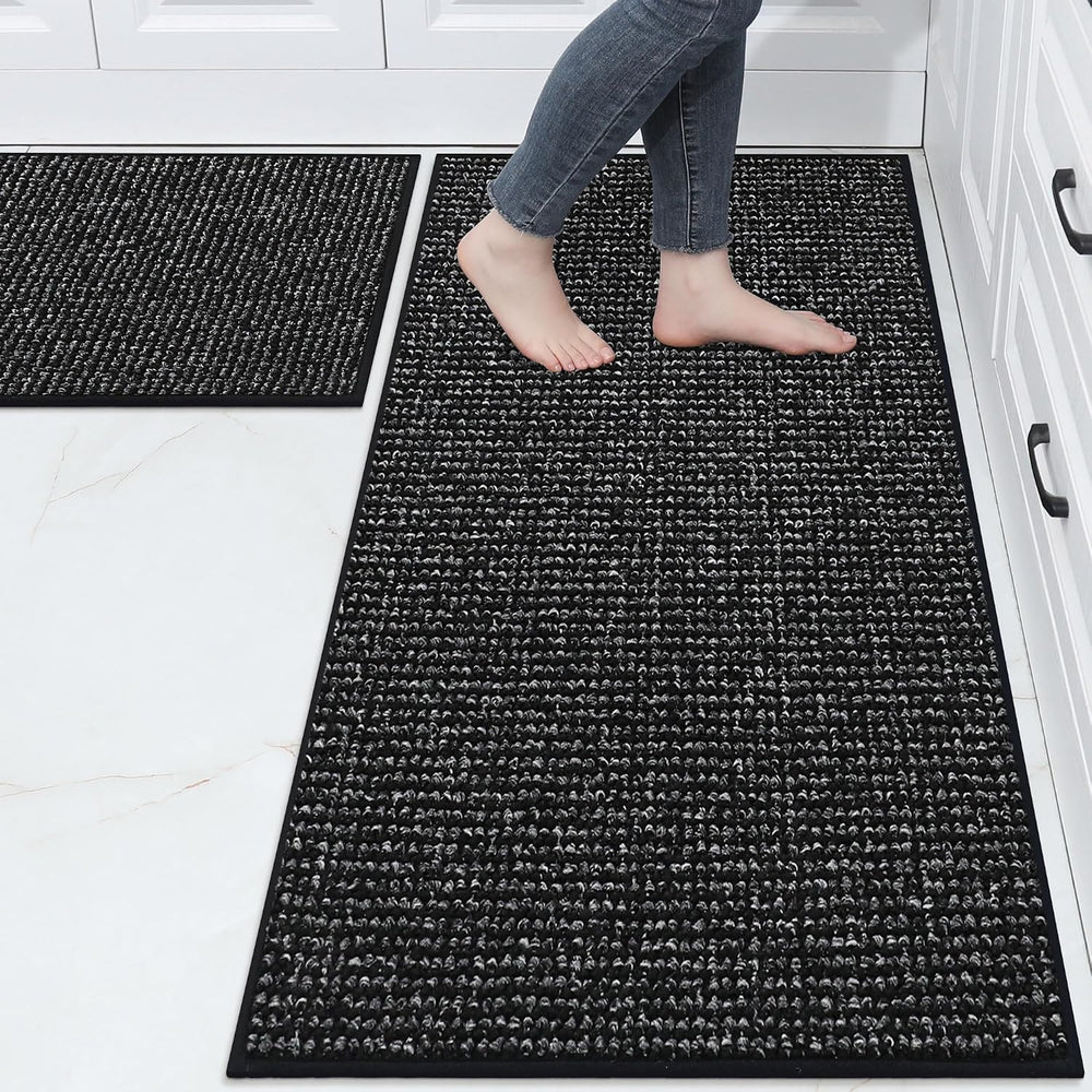 BEQHAUSE Kitchen Rugs and Mats 2PCS, Non-Slip Kitchen Mats