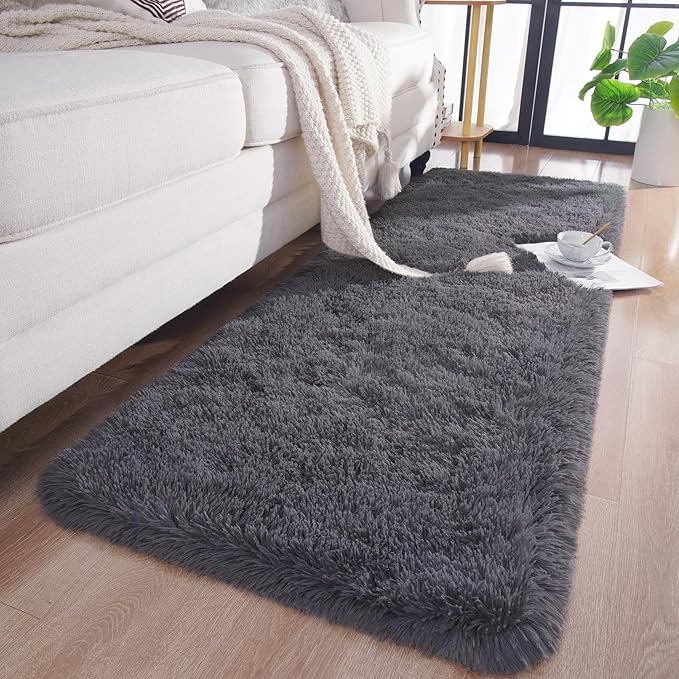 Chicrug Soft Runner Rugs for Bedroom Living Room Plush Fluffy Rug 2x10 Feet - Image 2