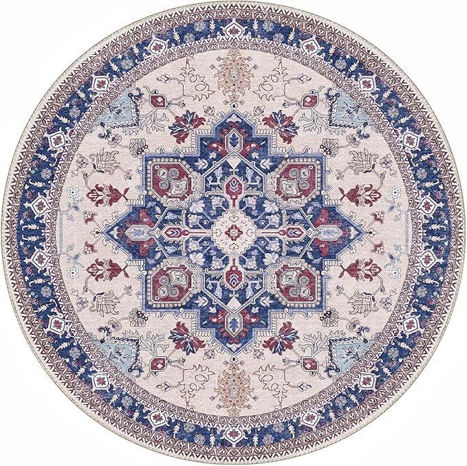 OPPODREAM Soft Round Rug 4ft, Washable Circle Rug 4ft - Image 9
