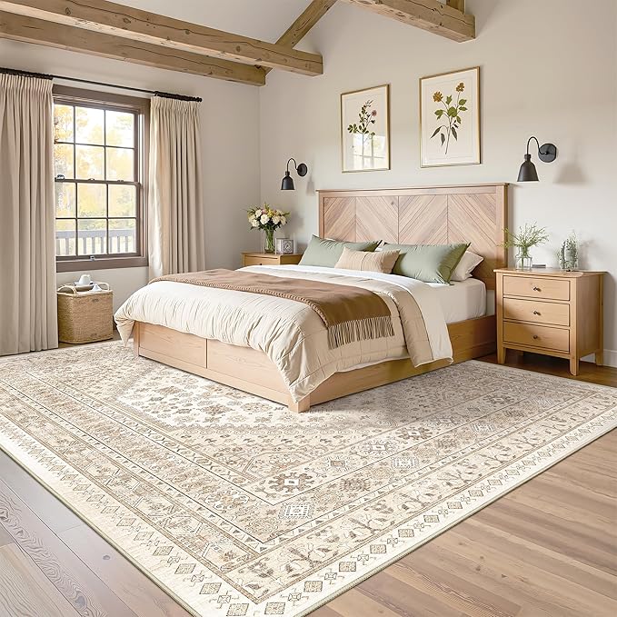 Washable Rugs 8x10 Area Rugs for Living Room, Non-Slip Backing Large Rug for - Image 4
